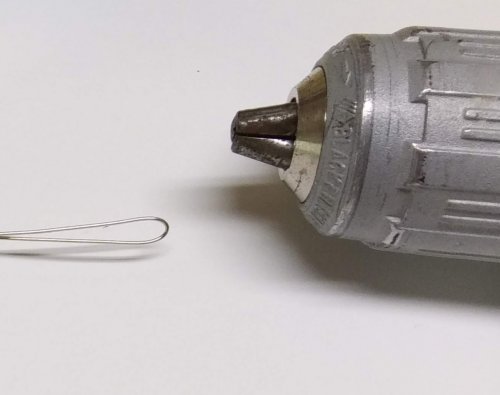 Judy Larson's Wire Links 4, 5, 6 - , Findings & Components, Toggles & Clasps, Earwire & Headpin, Butane Torch, Soldering, Solder, Secure the looped end in the drill
